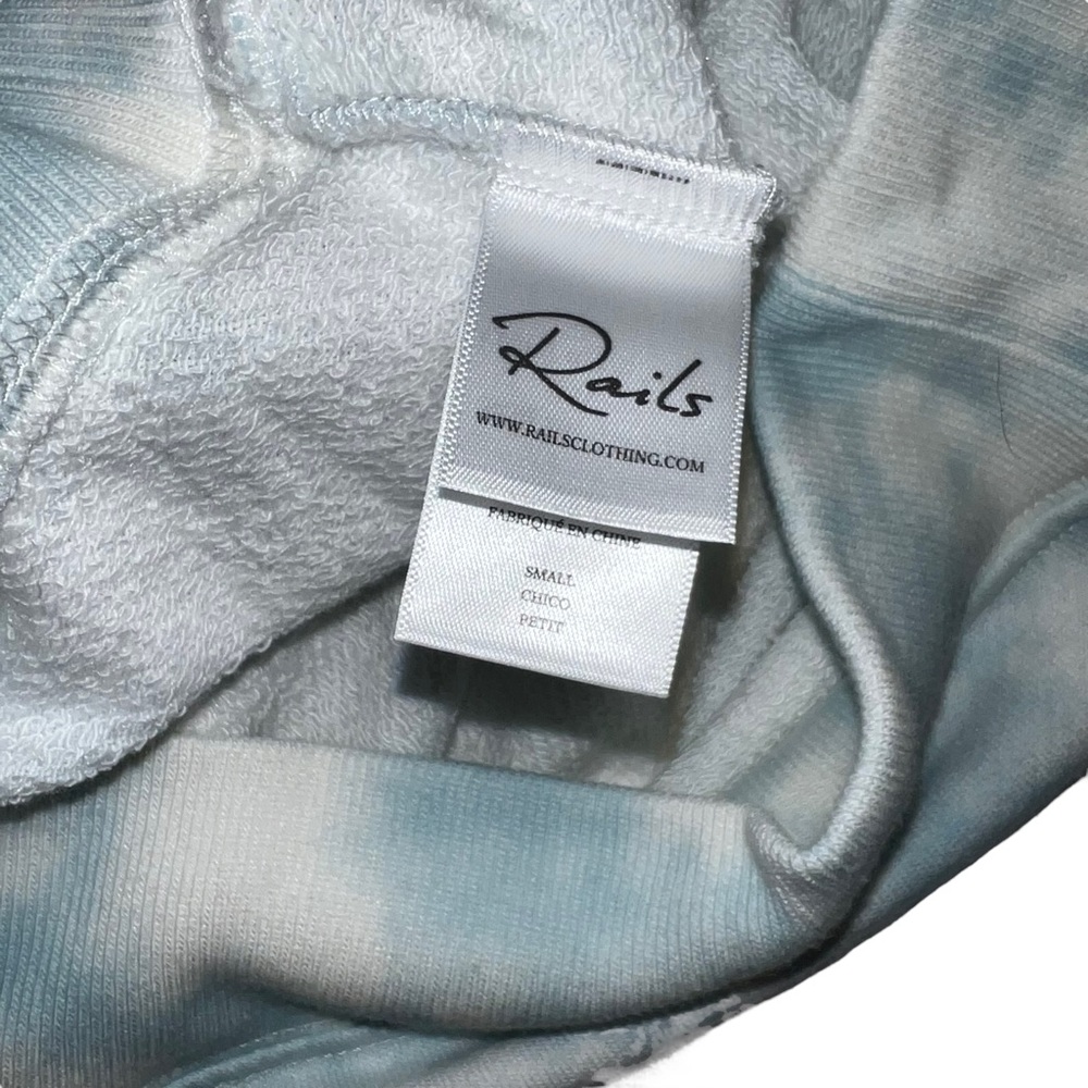 New Rails Ramona Tie Dye Cotton Crewneck Pullover Sweater Size S Women Blue - Picture 4 of 6